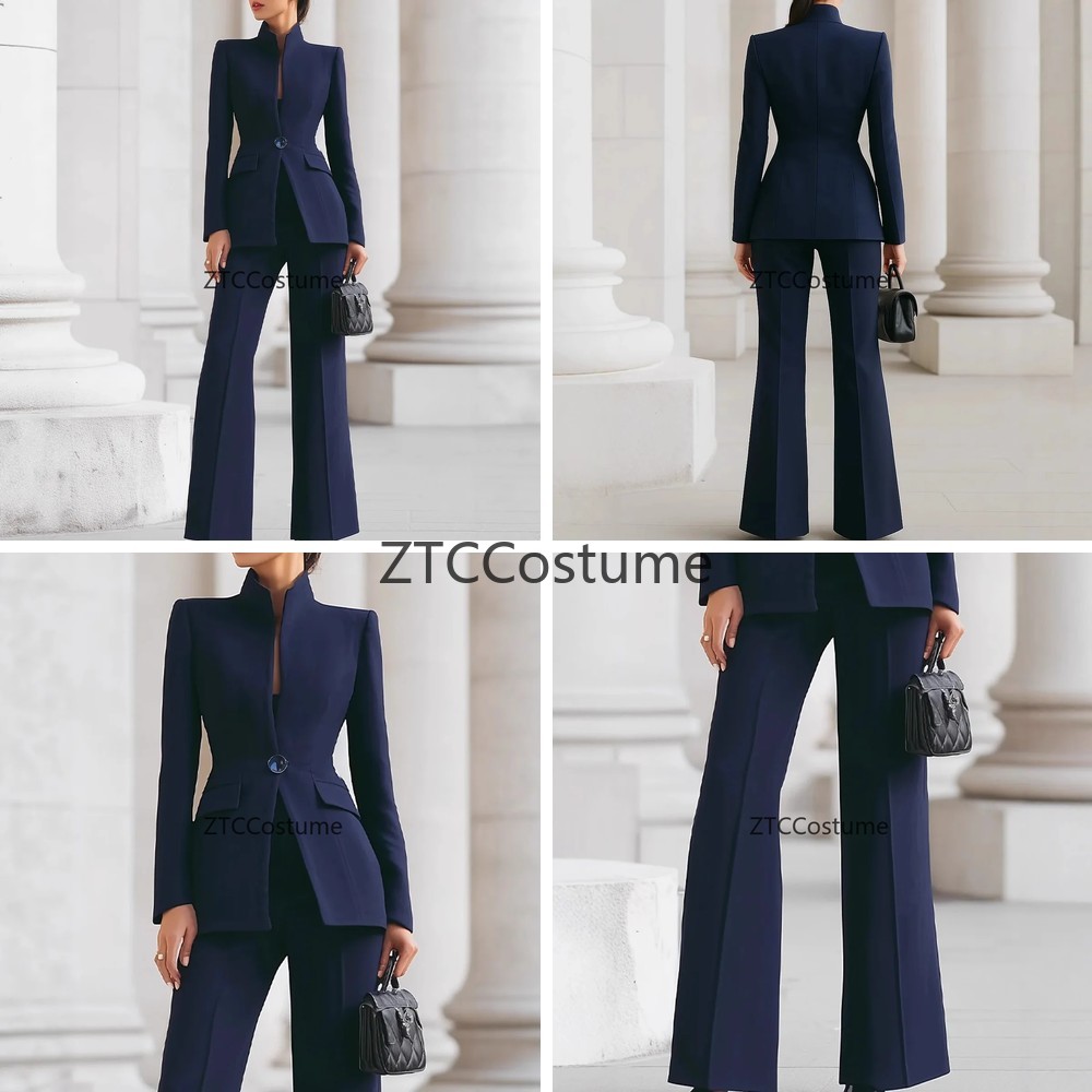 Women Formal Office Wear Tops - Setelan Jas Wanita Cosplay Lengan Panjang