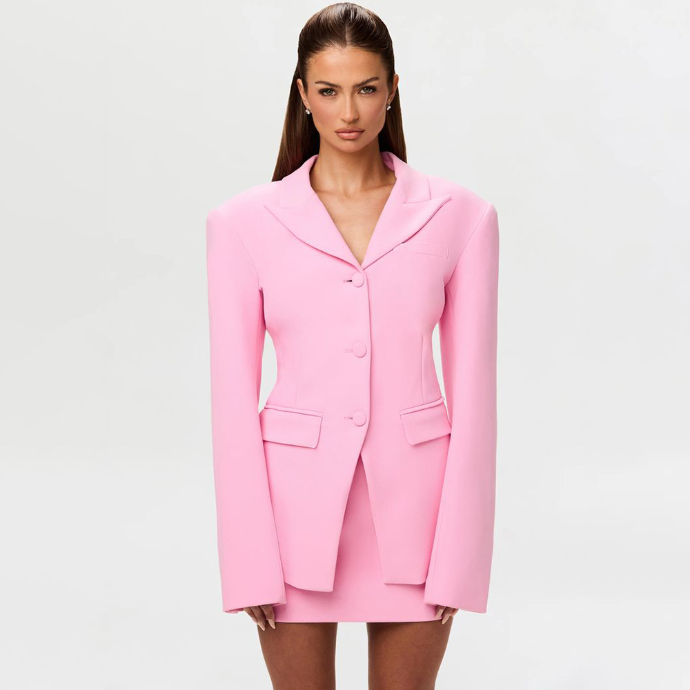 Women'S Elegant Formal Wear - Setelan Jas Wanita 2 Potong Warna