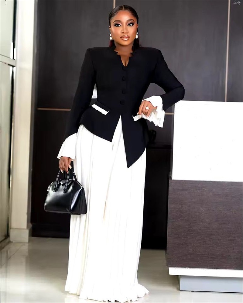 Women Formal Wear Black And White - Setelan Jas Wanita Hitam Putih 2
