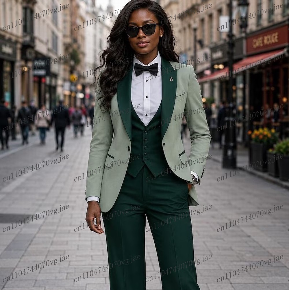Blazer Set Women Formal - Setelan Jas Wanita Formal Hijau Mint