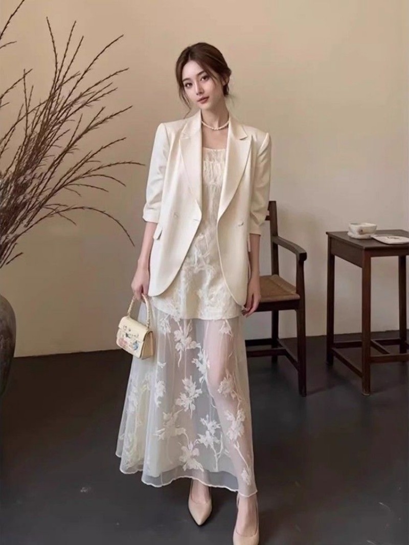 Women Formal Wear For Office - Set Gaun Musim Gugur Mewah Terbaru
