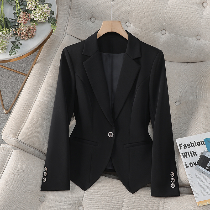 Blazer Formal Wanita Mode Baru - Women Formal Wear Black And White ulasan dan harga