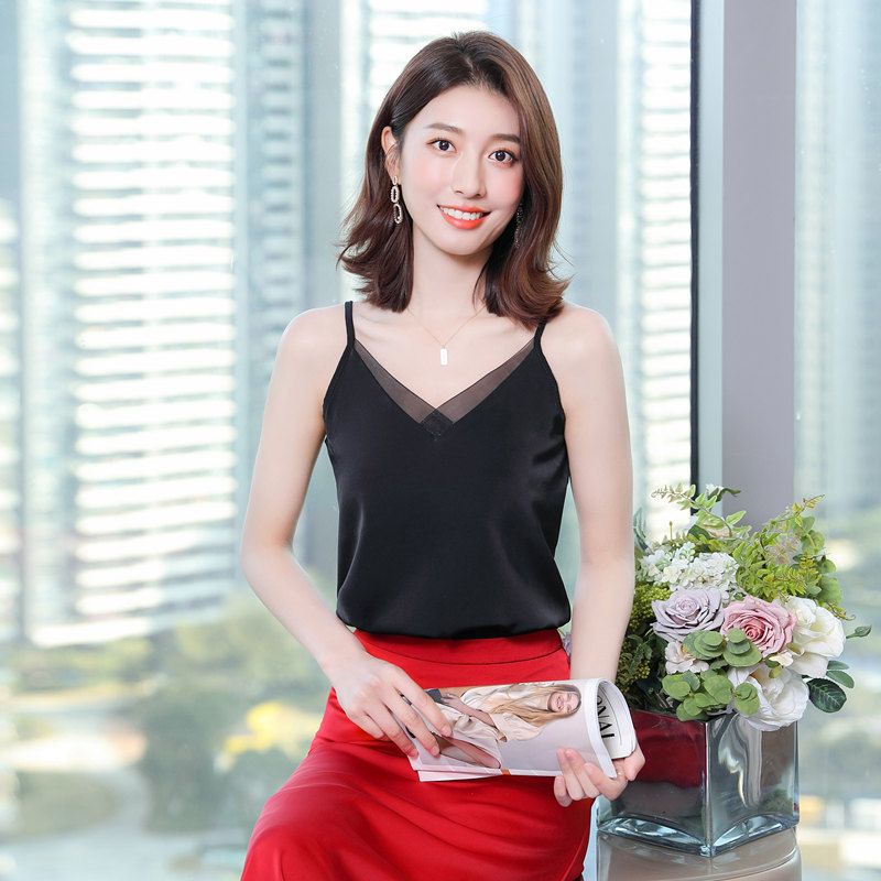 Blazer kamisol sutra es gaya b - Women Formal Office Wear Tops ulasan dan harga
