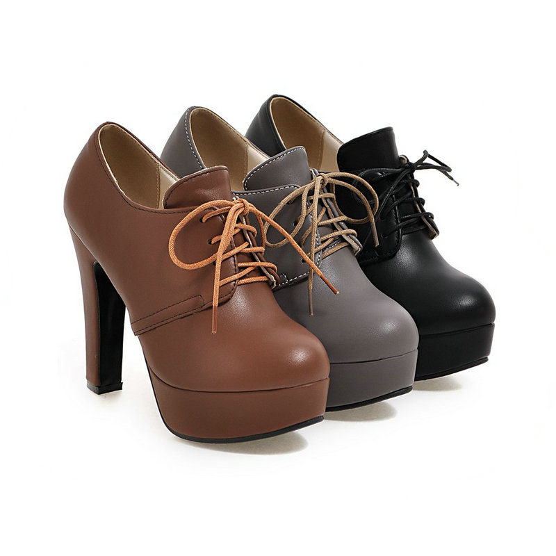 Sepatu Derby Oxford Wanita Hak - Women Formal Wear For Office ulasan dan harga