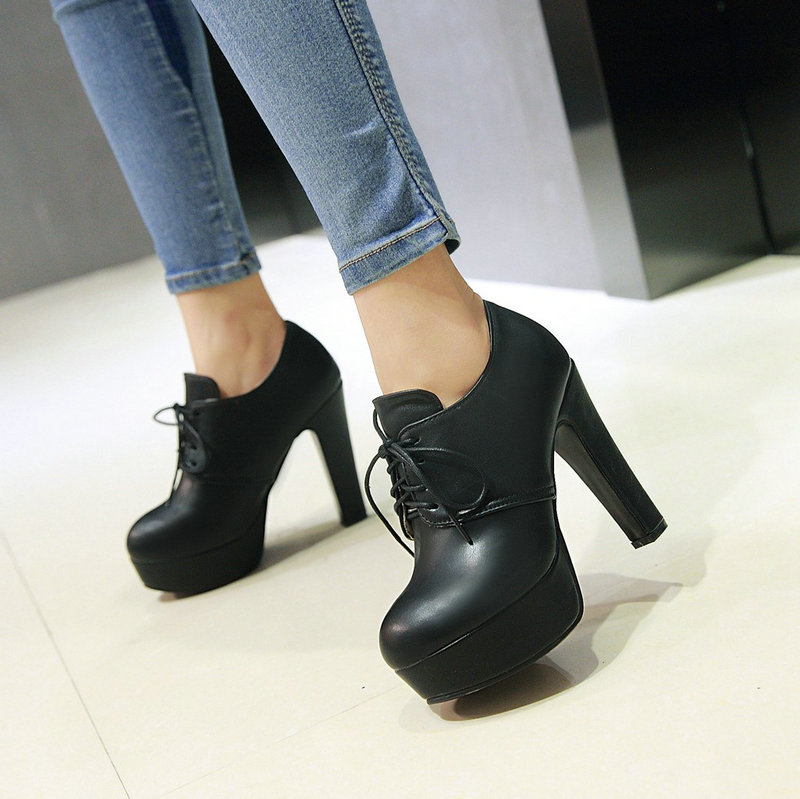 Sepatu Derby Oxford Wanita Hak - Women Formal Wear For Office ulasan dan harga