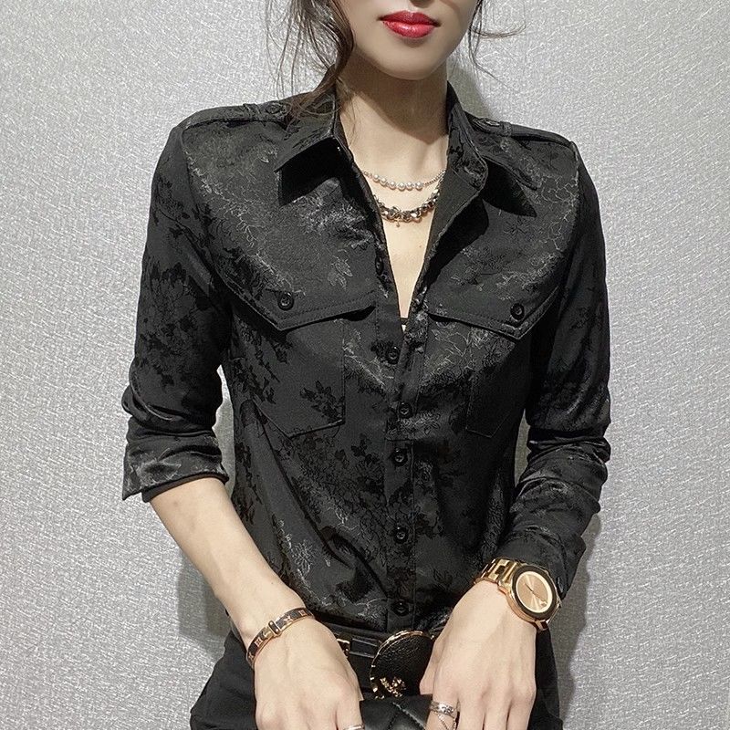 Blus lengan panjang penuh wani - Women Formal Office Wear Tops ulasan dan harga