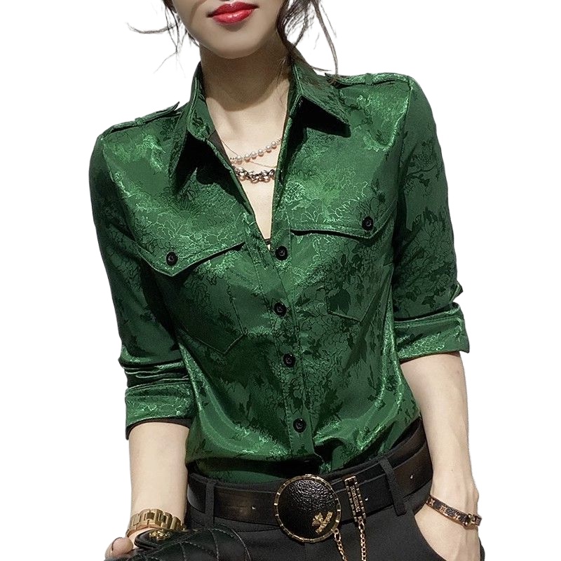 Blus lengan panjang penuh wani - Women Formal Office Wear Tops ulasan dan harga