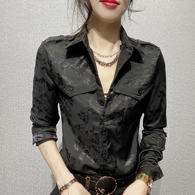 Blus lengan panjang penuh wani - Women Formal Office Wear Tops ulasan dan harga