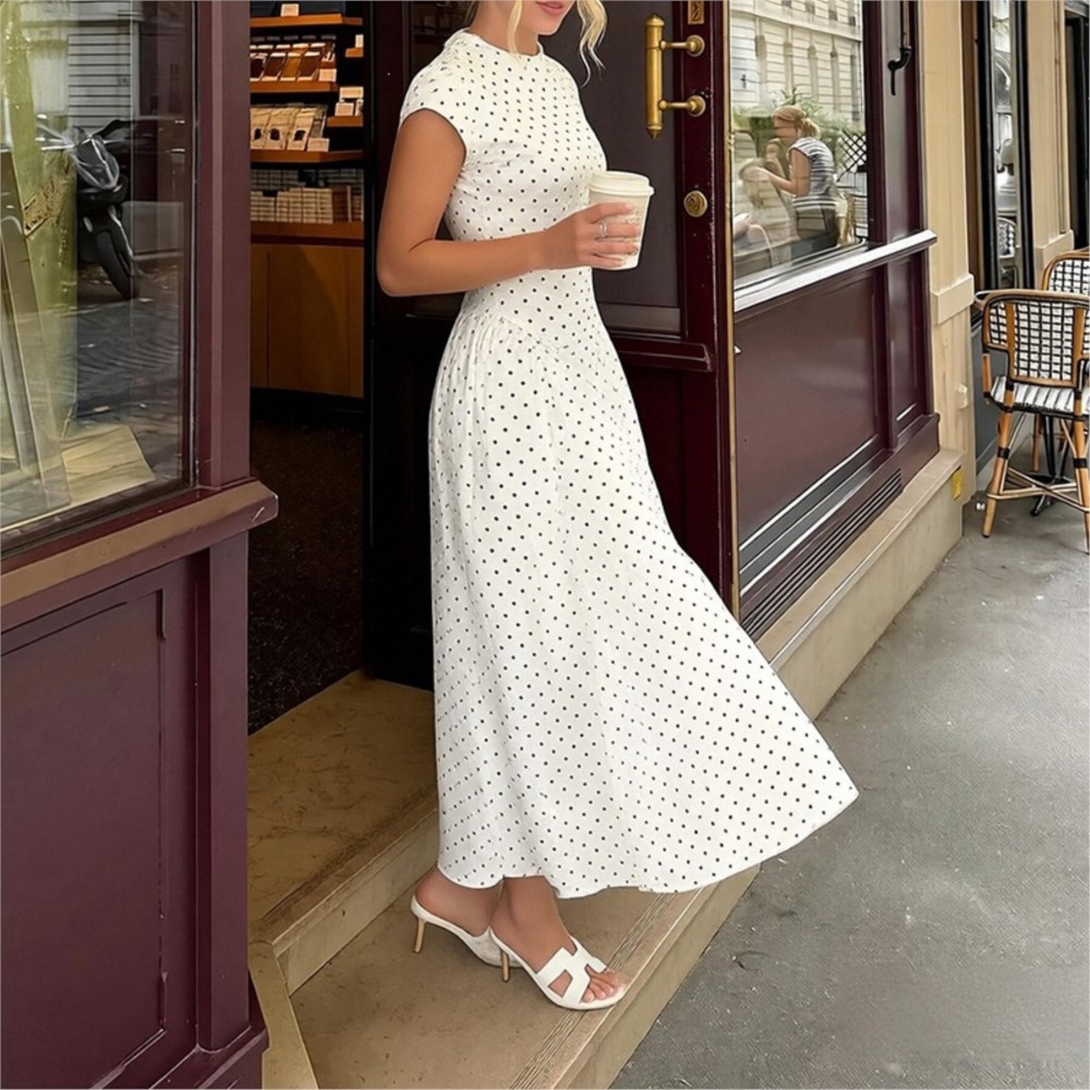 Gaun Wanita Lengan Pendek Moti - Women Formal Office Wear Tops ulasan dan harga