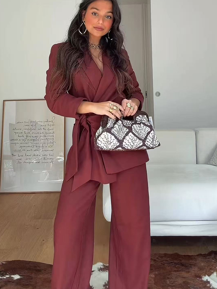 Setelan Blazer Celana Wanita K - Women'S Elegant Formal Wear ulasan dan harga
