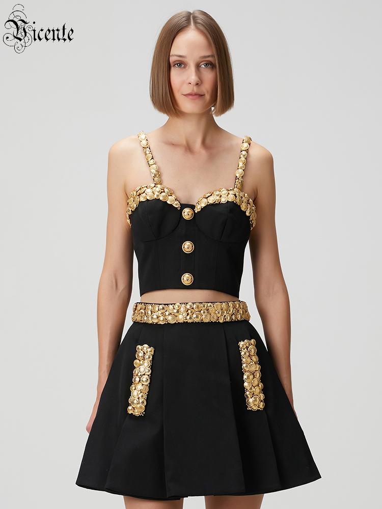 Setelan Gaun Dua Potong Warna  - Women'S Formal Evening Wear Tops ulasan dan harga