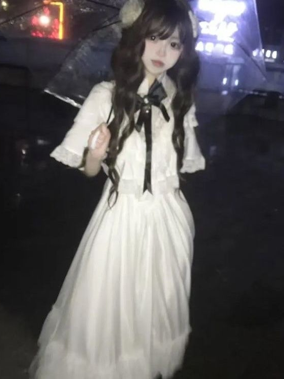 Gaun Maxi Putih Bergaya Jepang - Women'S Elegant Formal Wear ulasan dan harga
