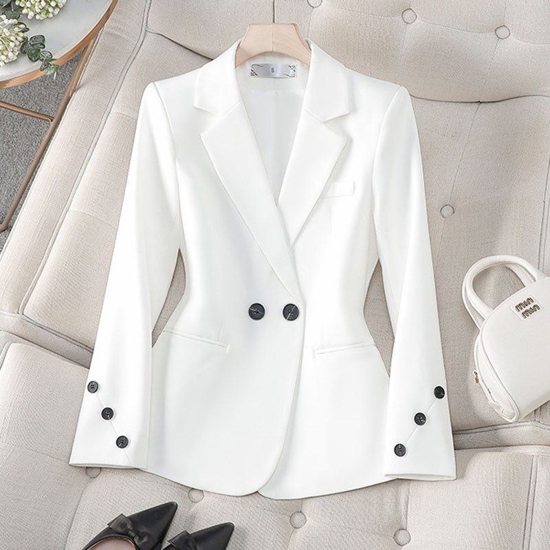 Blazer Hitam Putih Musim Semi  - Women Formal Wear Black And White ulasan dan harga