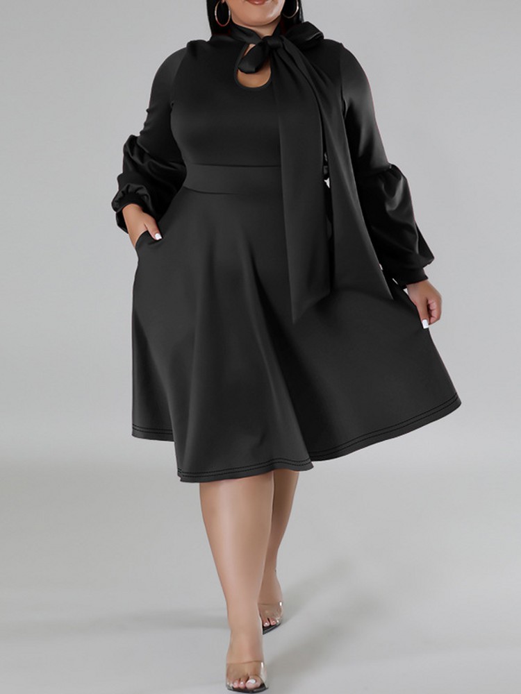Gaun Midi XL-5XL Plus ukuran E - Women Formal Office Wear Tops ulasan dan harga