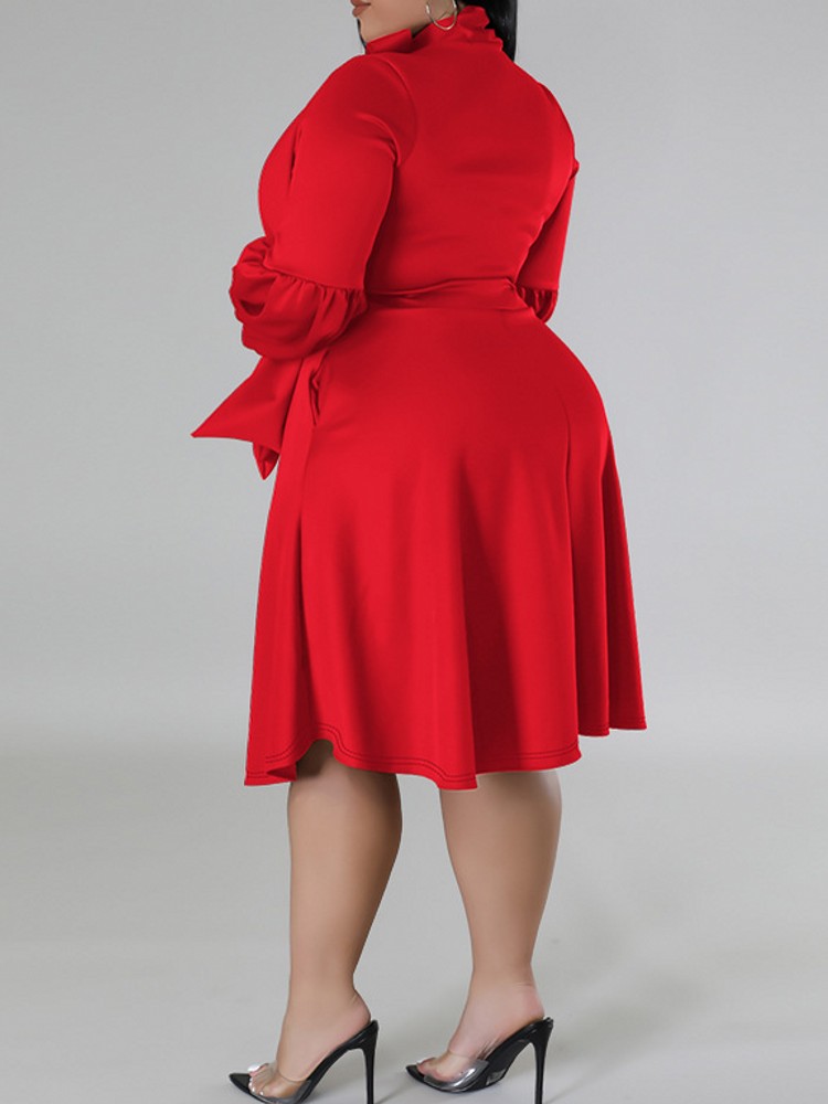 Gaun Midi XL-5XL Plus ukuran E - Women Formal Office Wear Tops ulasan dan harga