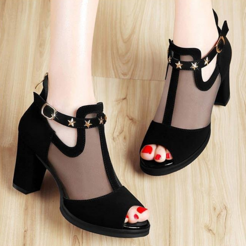 Sandal Wanita Hak Tinggi Model - Women Formal Wear For Office ulasan dan harga