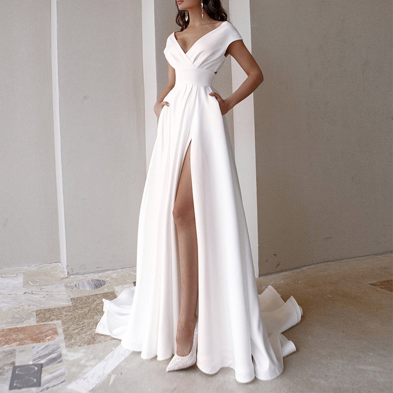 Gaun Wanita Elegan Panjang Men - Women Formal Wear Black And White ulasan dan harga